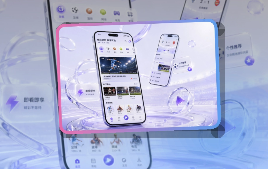 爱游戏 App使用亮点,比赛日更方便 页面展示